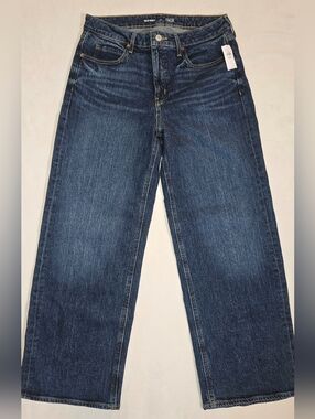 Old Navy Extra High-Waisted Wide Leg Jeans Secret-Smooth Pockets NWT 10P